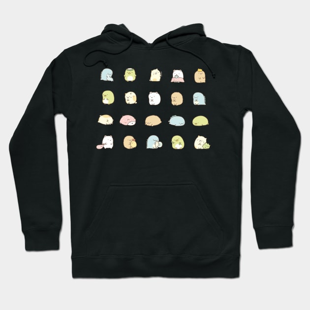 Sumikko Gurashi Pattern Hoodie by CaptainPoptop